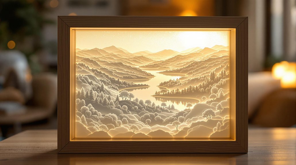 images de lumière imprimées en 3D