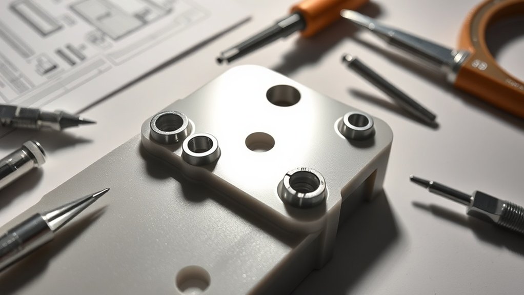 considération des dimensions optimales des trous