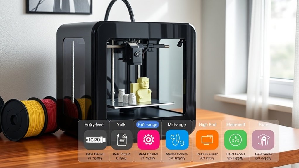 Les plages de prix des imprimantes 3D