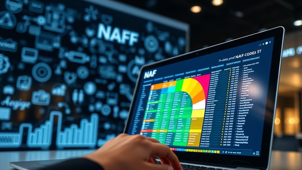 système de classification des codes NAF