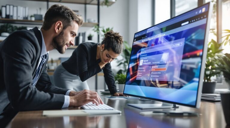 accès au registre national des entreprises