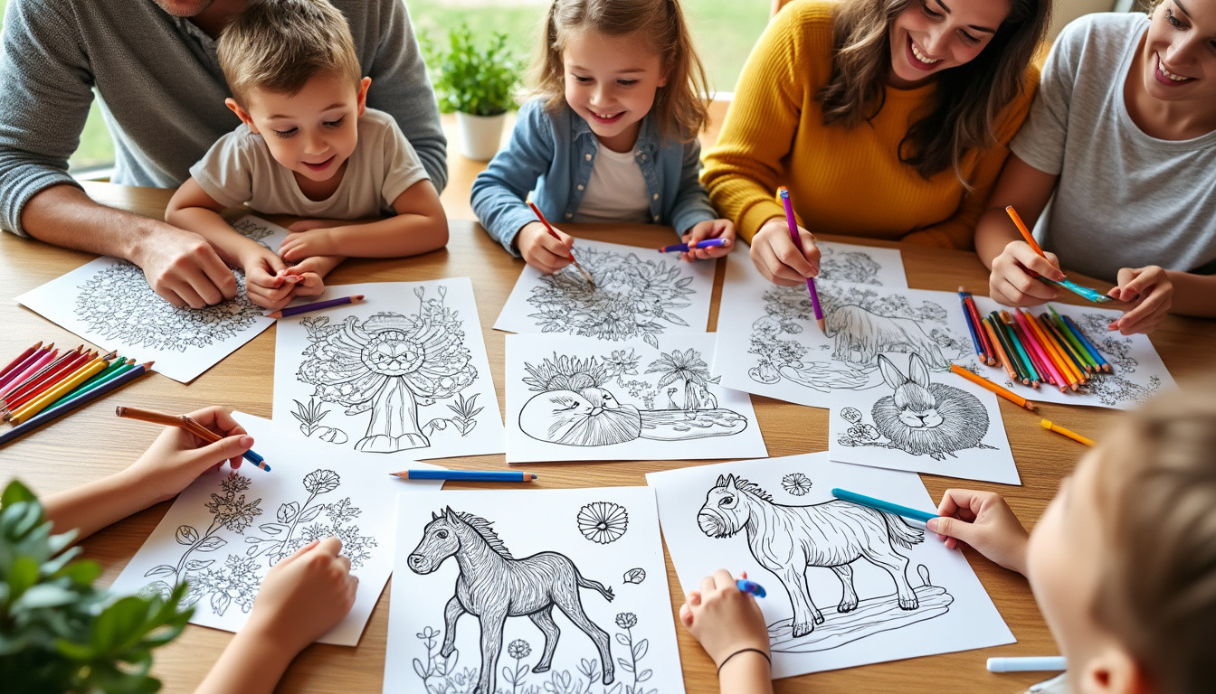 découvrez des idées et conseils pour imprimer des coloriages d'animaux et passer des moments ludiques en famille, parfaits pour petits et grands.