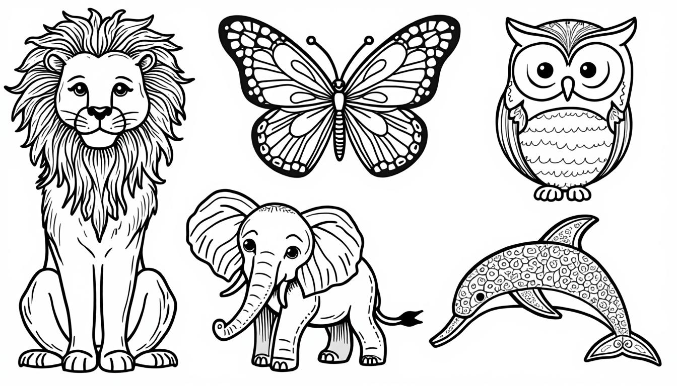 téléchargez et imprimez gratuitement des coloriages d'animaux variés, adaptés aux enfants comme aux adultes pour des moments créatifs et ludiques.