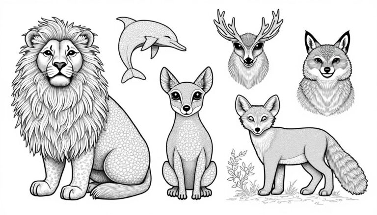 téléchargez et imprimez des coloriages d'animaux variés adaptés aux enfants et aux adultes pour des moments créatifs et ludiques en famille.