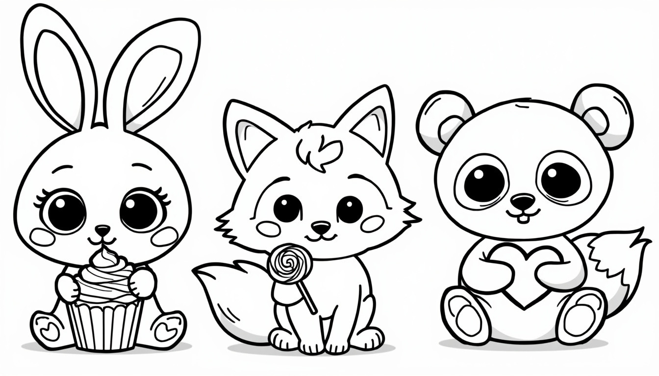 téléchargez et imprimez gratuitement nos coloriages kawaii pour enfants. découvrez une sélection des modèles les plus mignons et amusants à colorier dès maintenant !