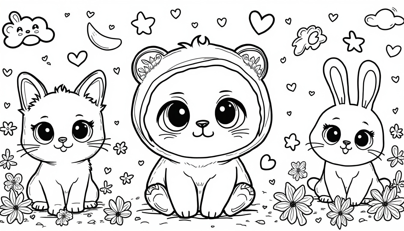 découvrez une sélection adorable de coloriages kawaii à imprimer gratuitement. amusez-vous à colorier les modèles les plus mignons pour petits et grands fans de kawaii.