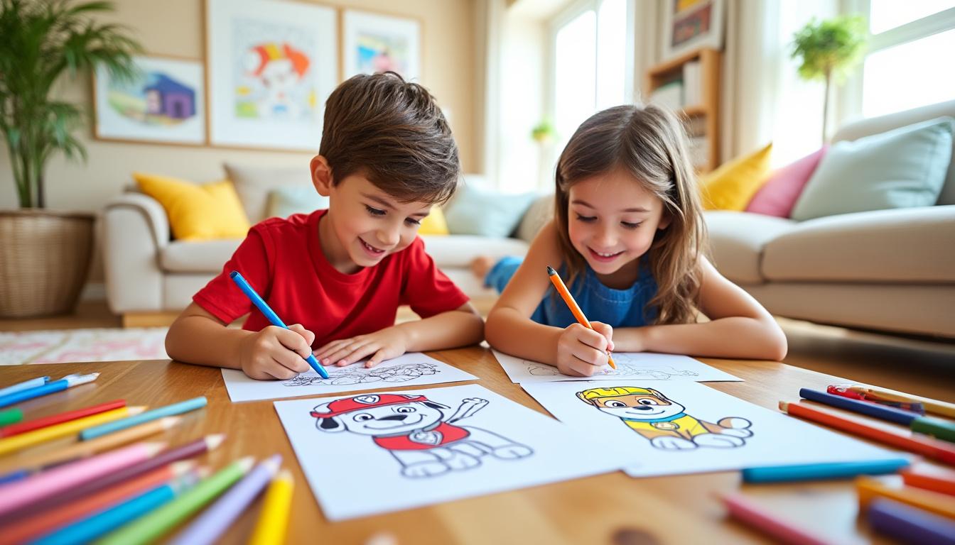 découvrez des coloriages pat patrouille à imprimer pour divertir et stimuler la créativité des enfants avec des activités ludiques et éducatives.