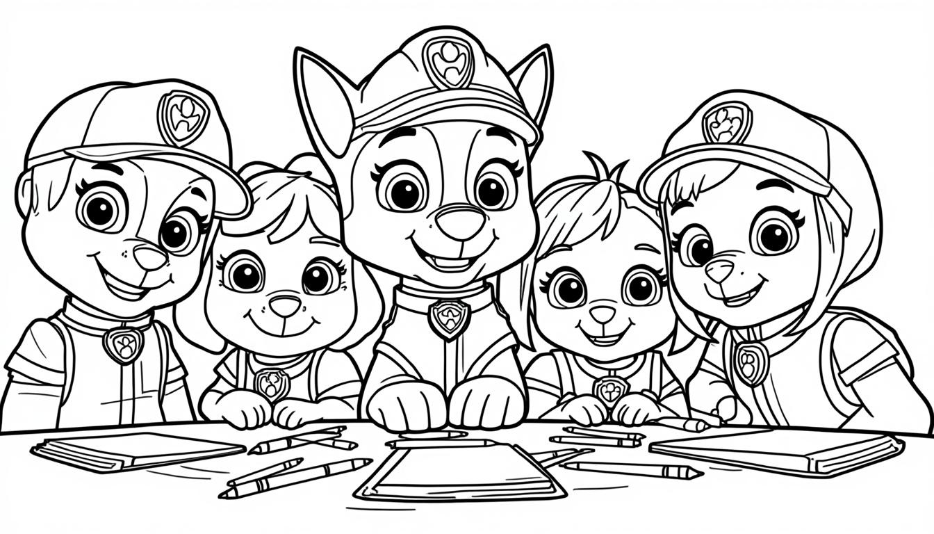 téléchargez et imprimez gratuitement des coloriages pat patrouille pour divertir et stimuler la créativité des enfants avec des activités ludiques et éducatives.