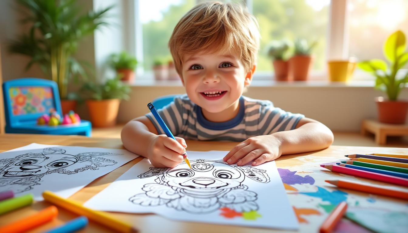 découvrez une collection de dessins pat patrouille à imprimer, idéale pour stimuler la créativité des enfants avec des activités ludiques et colorées.