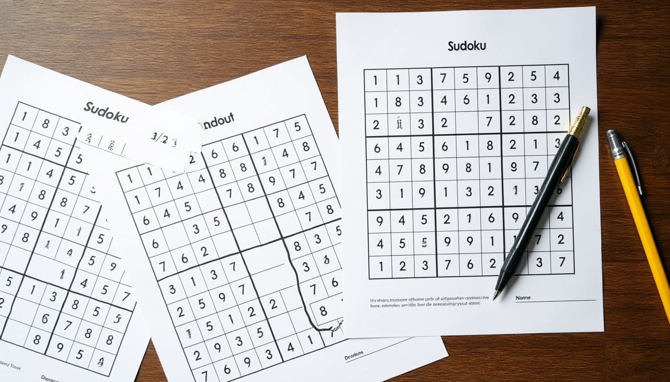 découvrez comment imprimer facilement des grilles de sudoku à la maison pour des heures de jeu et de détente. suivez nos conseils simples et rapides !
