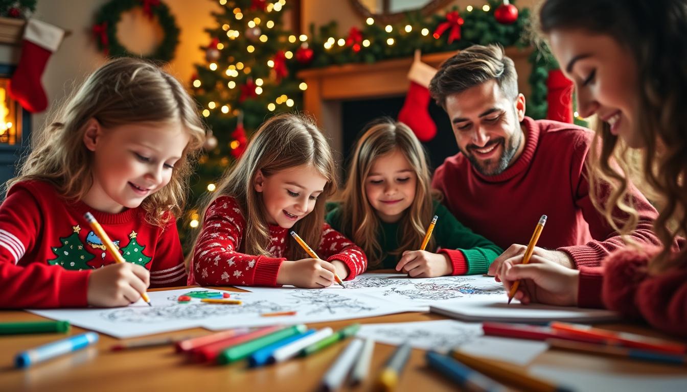 découvrez des dessins de noël à imprimer, faciles et amusants, pour divertir toute la famille pendant les fêtes.