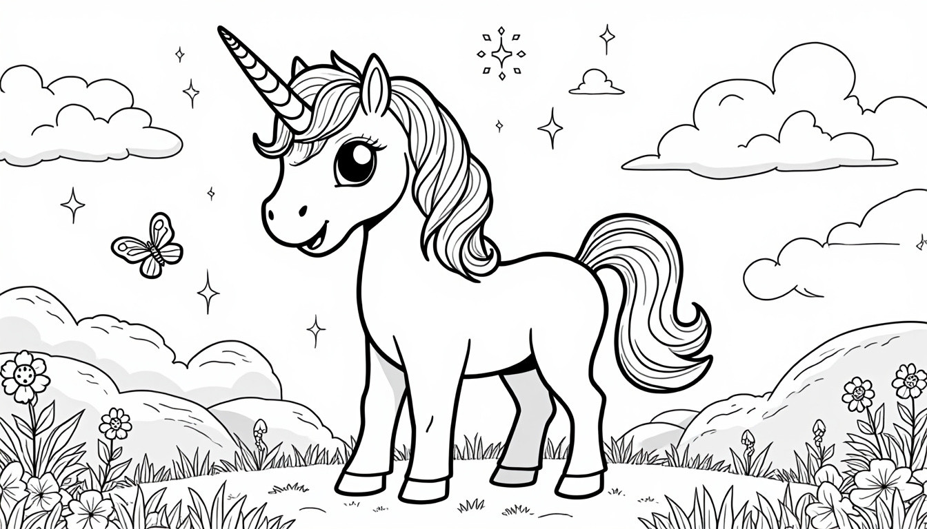 découvrez des dessins de licornes à imprimer, accompagnés d'astuces et d'idées créatives pour amuser et inspirer les enfants.