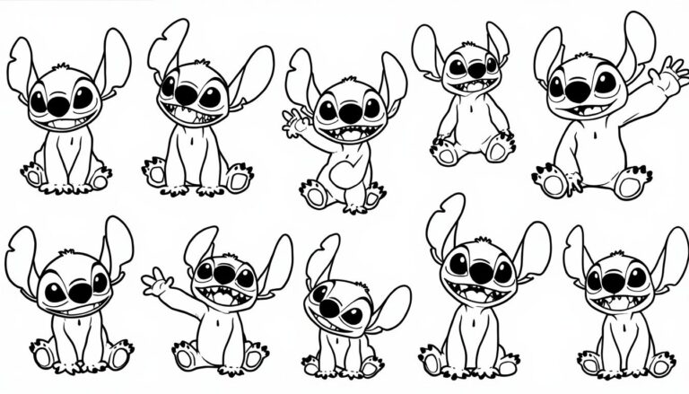 téléchargez et imprimez des dessins de stitch adaptés à tous les âges pour des moments créatifs et amusants en famille ou entre amis.