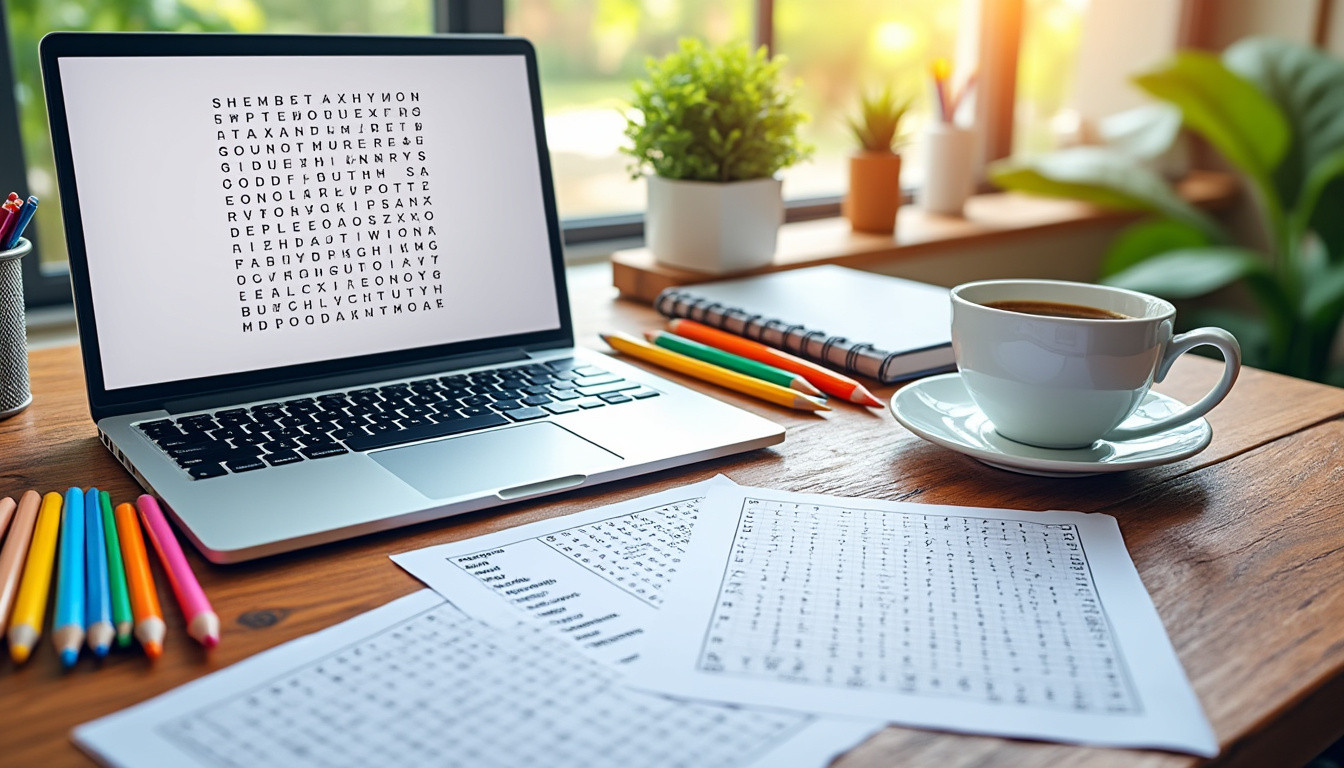 apprenez à créer facilement vos propres grilles de mots mêlés personnalisées à imprimer. suivez nos conseils pour concevoir des jeux adaptés à tous les âges et niveaux.