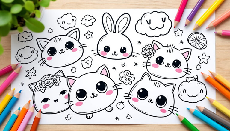 découvrez des dessins kawaii à imprimer, faciles et adorables, parfaits pour tous les âges. idées créatives pour s'amuser et décorer avec charme.
