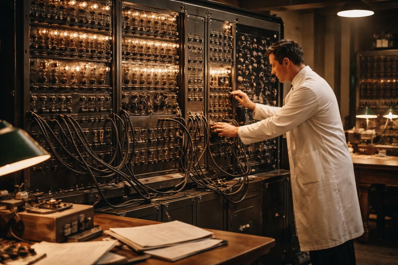 découvrez l'histoire passionnante des premiers ordinateurs des années 1940, une révolution technologique qui a transformé le monde de l'informatique.